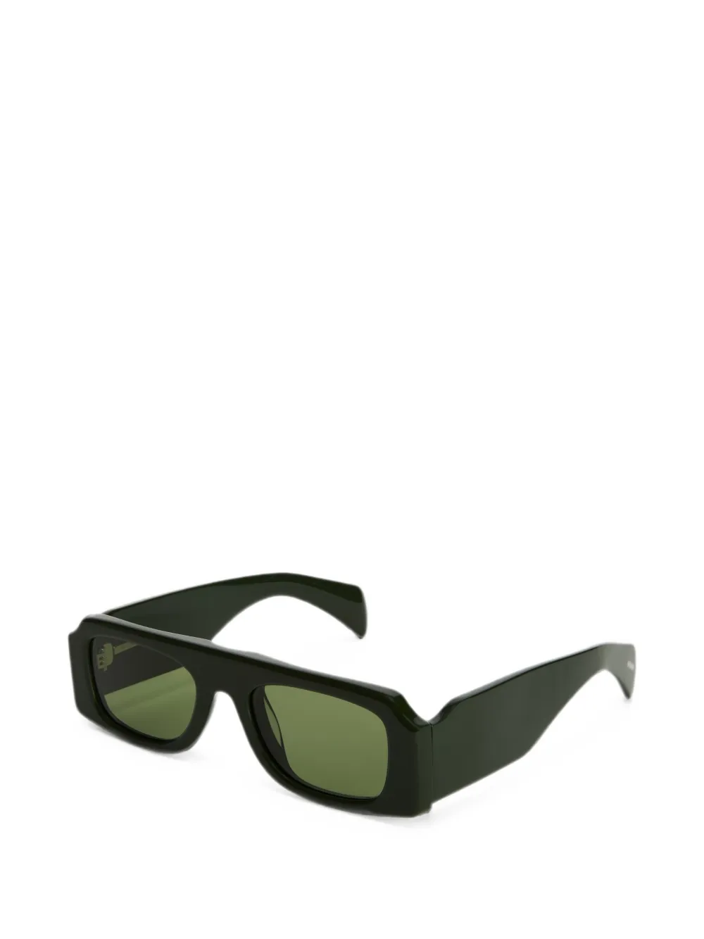 Jil Sander Edition 4 zonnebril met rechthoekig montuur Groen