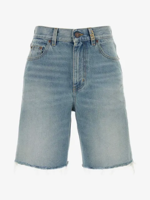 Chloé frayed faded shorts