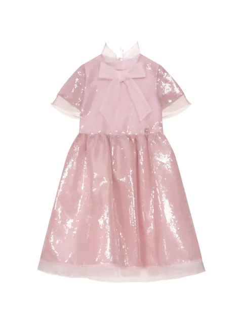 ELIE SAAB JUNIOR sequin-embellished bow-detail dress