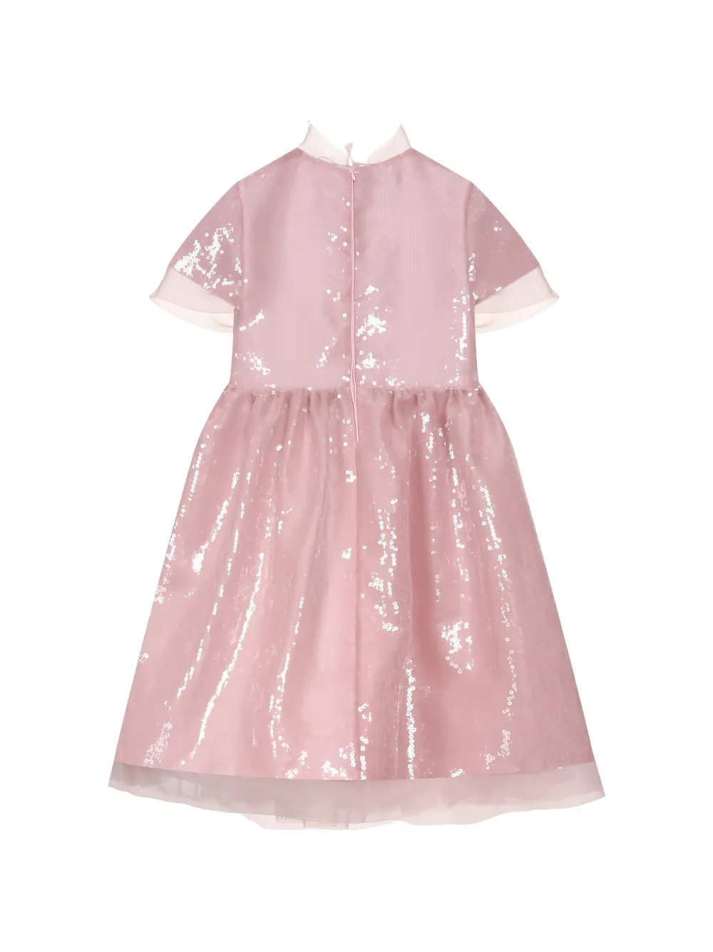 ELIE SAAB JUNIOR Jurk verfraaid met pailletten en strik-detail Roze