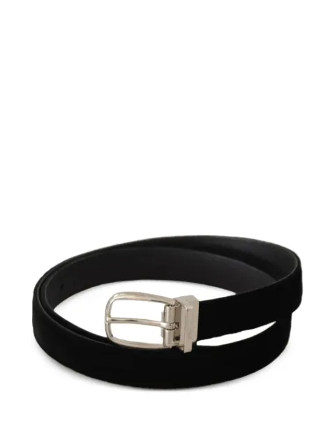 Dolce & Gabbana velvet buckle belt
