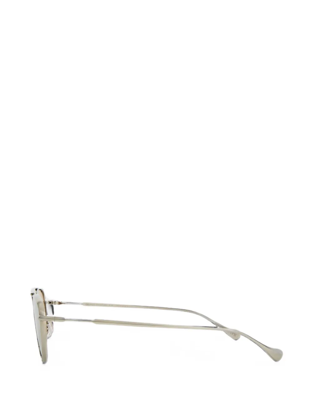Jil Sander Zonnebril met dubbele neusbrug Zilver