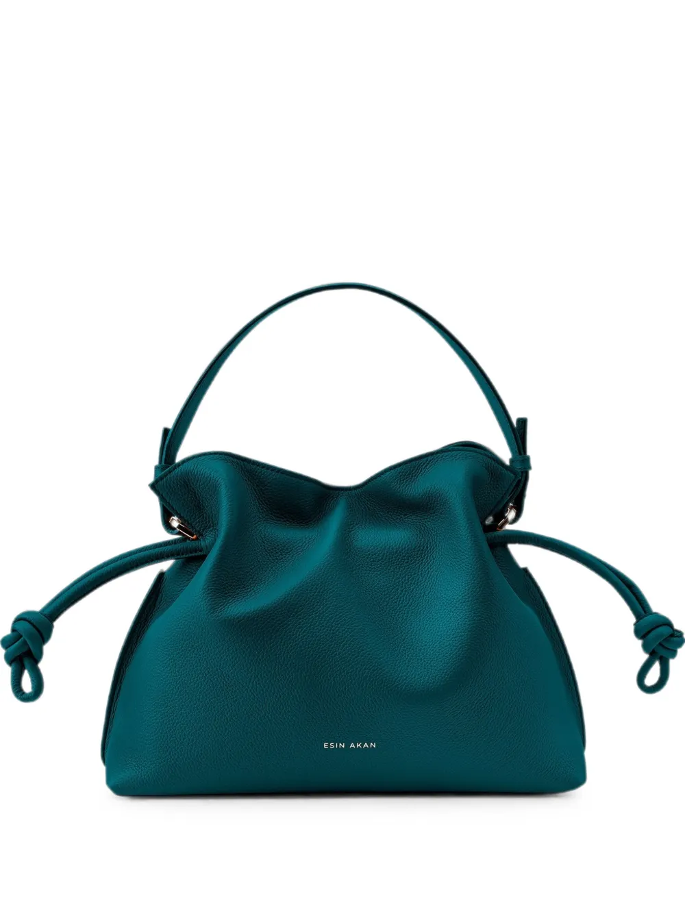 Esin Akan Midi Emma grain leather cross body bag - Verde