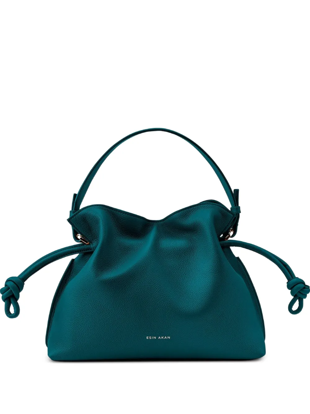 Esin Akan Midi Emma grain leather cross body bag - Grün