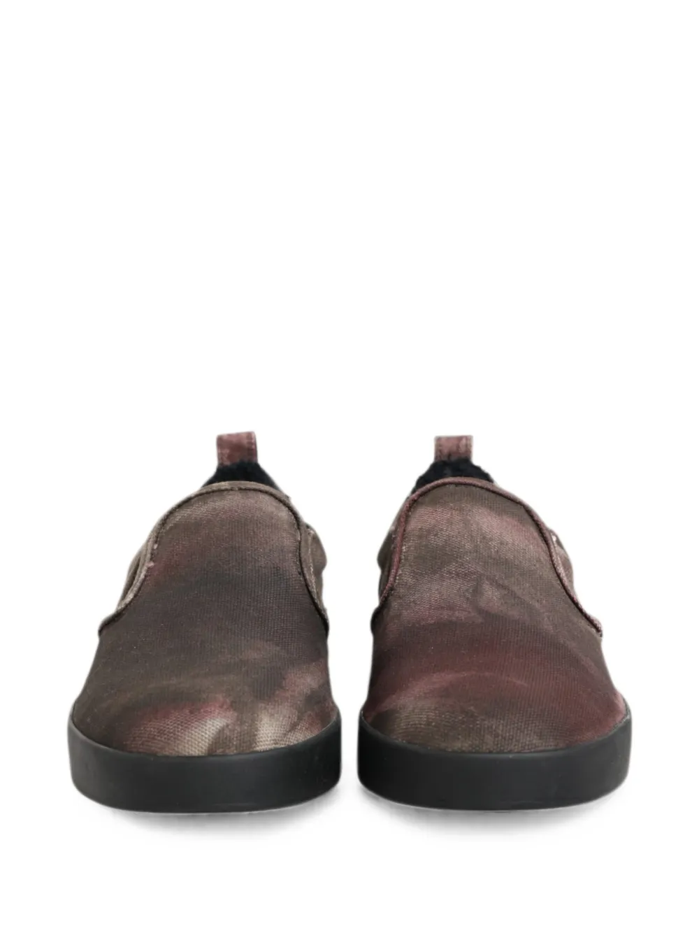 Dolce & Gabbana abstract-print slip-on sneakers Rood