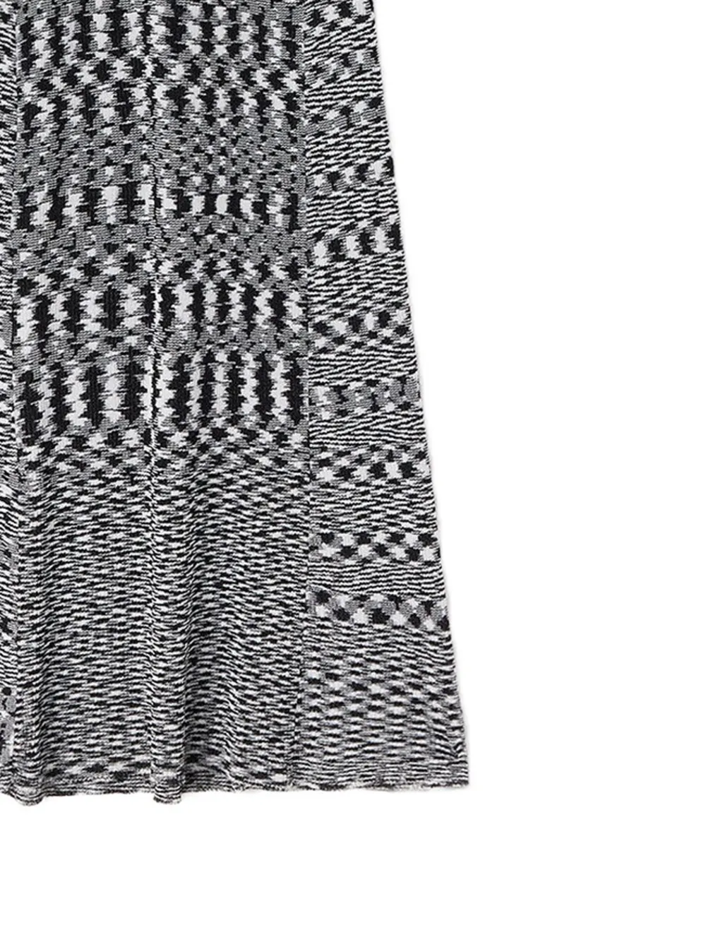 GANNI Ribgebreide polojurk met tie-dye print Zwart