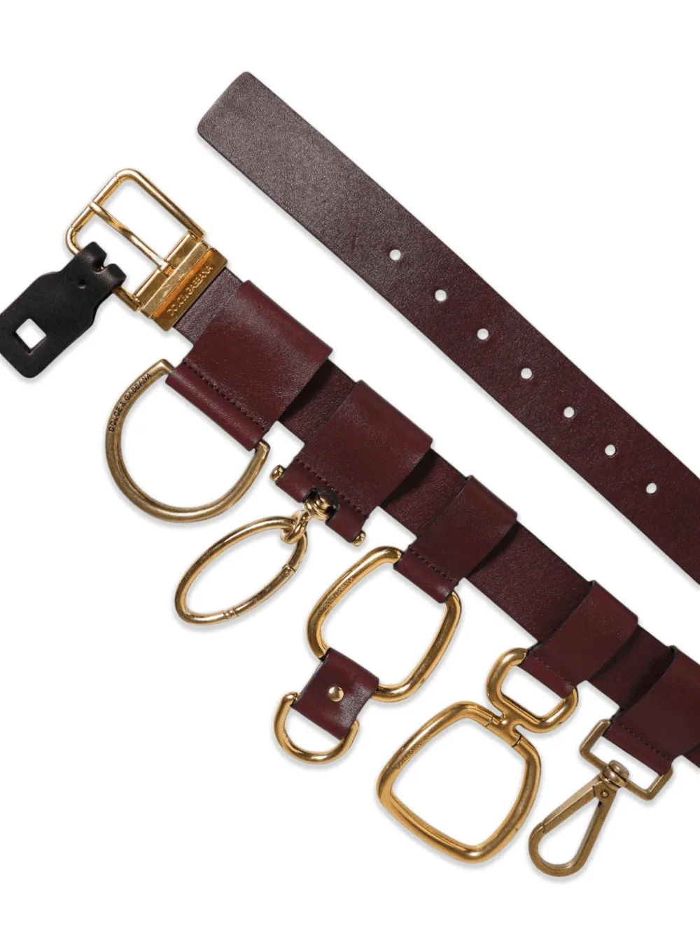 Dolce & Gabbana Leren riem Bruin