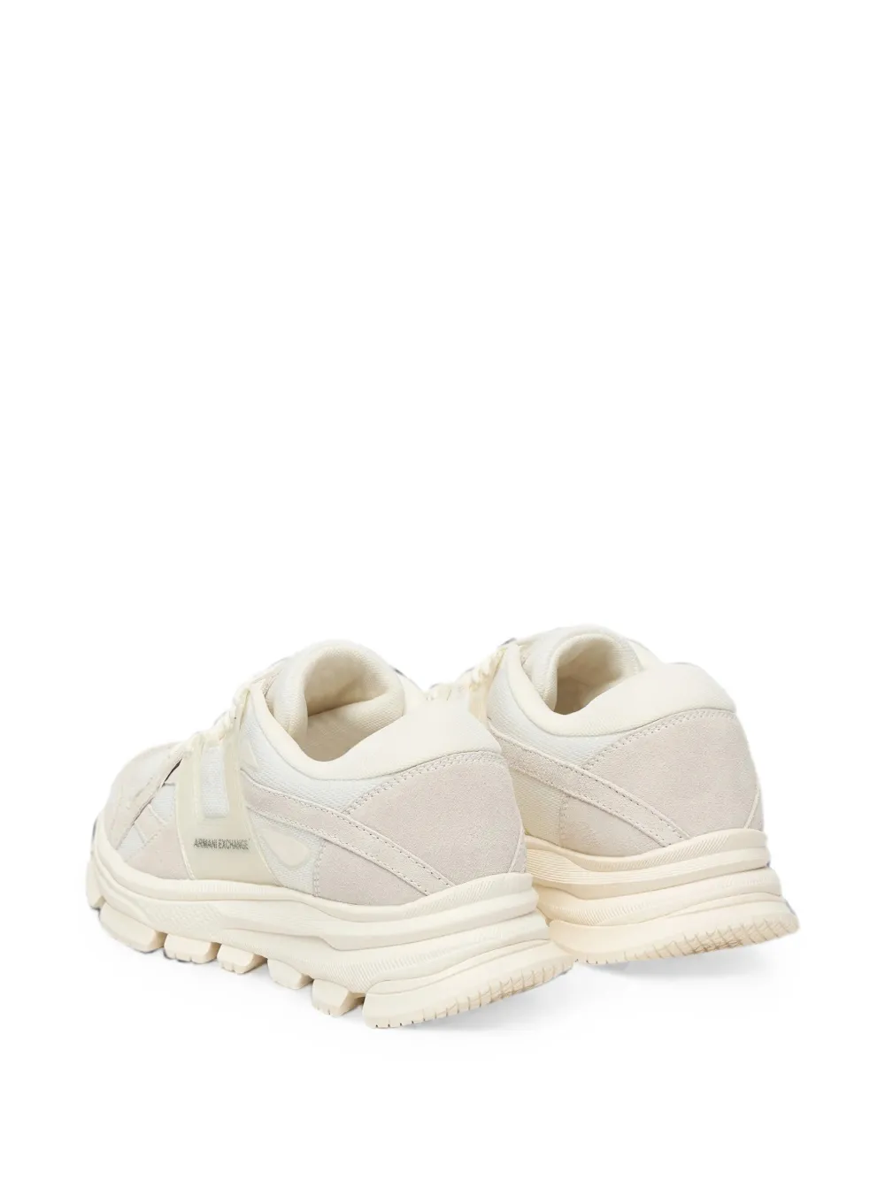 Armani Exchange panelled chunky-sole sneakers Beige