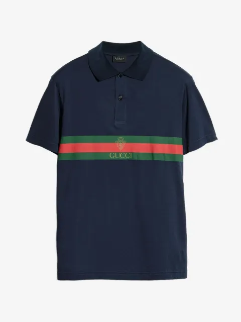Gucci polo med Web-stribe og logotryk
