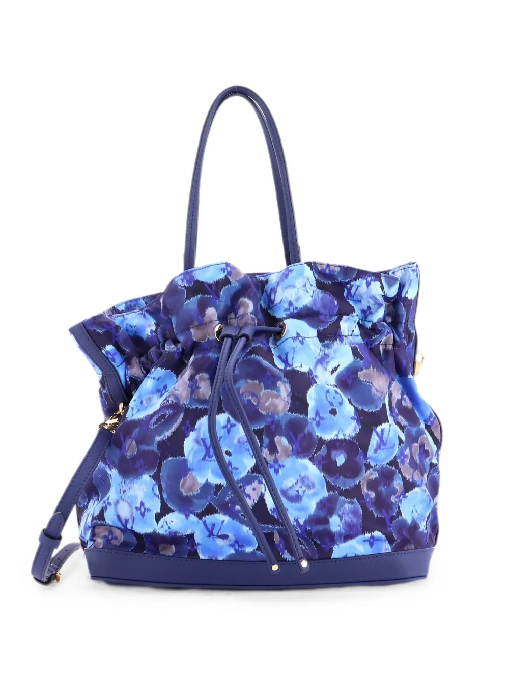 Louis Vuitton Pre-Owned Noefull Handbag Ikat Nylon MM bucket bag - Blu