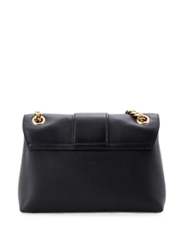 Celine Pre-Owned Victoire Flap Leather Teen Shoulder Bag | Black