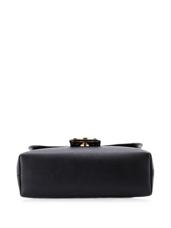 Celine Pre-Owned Victoire Flap Leather Teen Shoulder Bag | Black