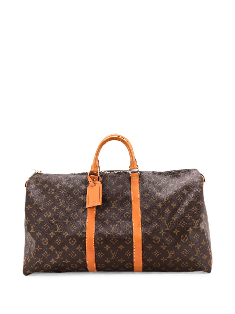 Louis Vuitton Pre-Owned Borsa da viaggio Keepall 55 in tela con monogramma - Marrone