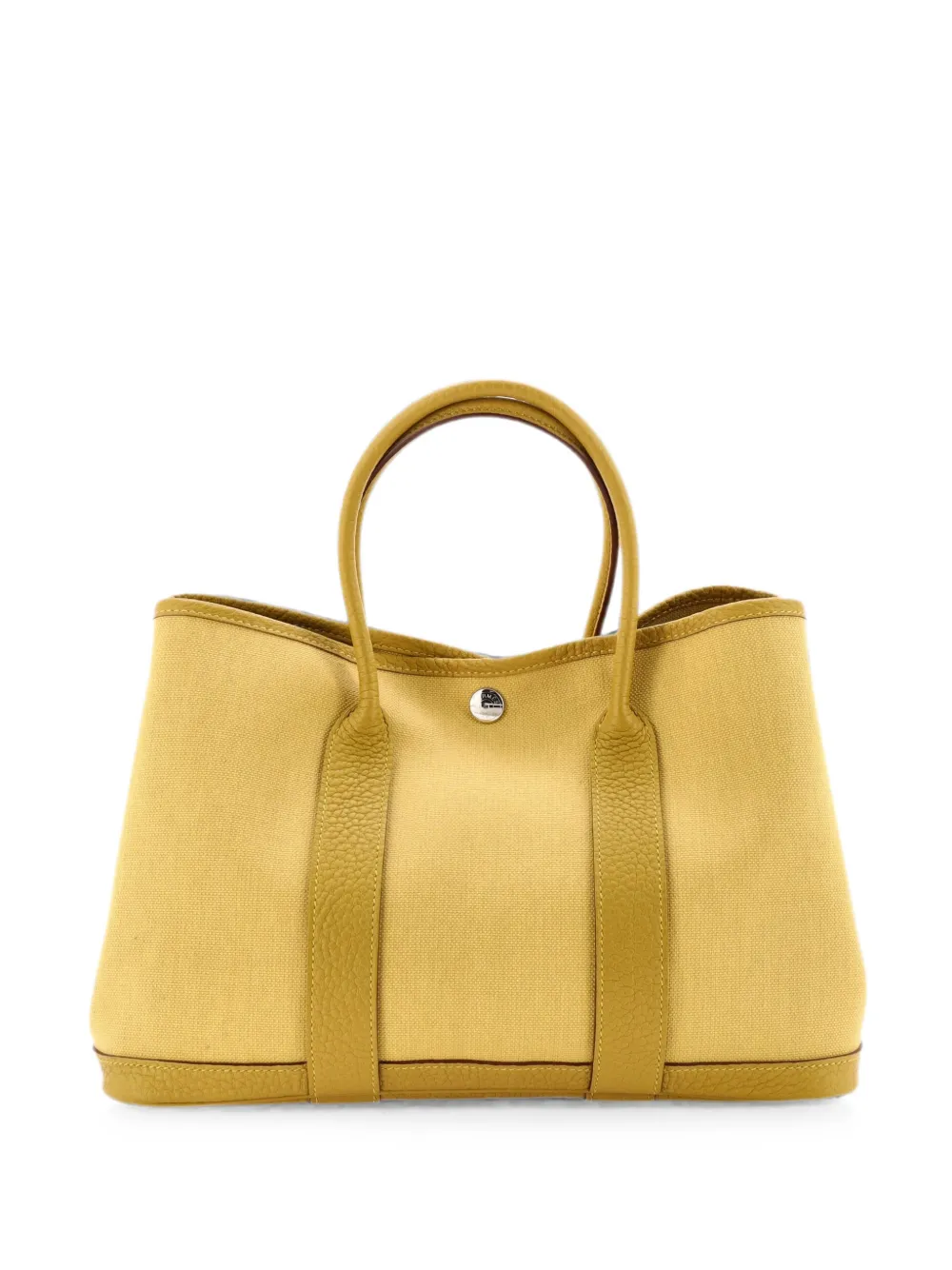 Hermès Pre-Owned Garden Party Toile and Leather 30 tote bag - Yellow