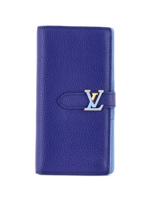 Louis Vuitton Pre-owned Capucines Vertical Wallet Leather Small Wallets in Blue