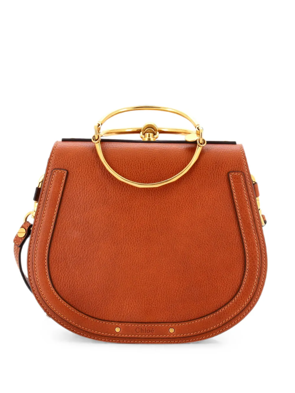 Chloé Pre-Owned Borsa a tracolla Nile media in pelle - Marrone