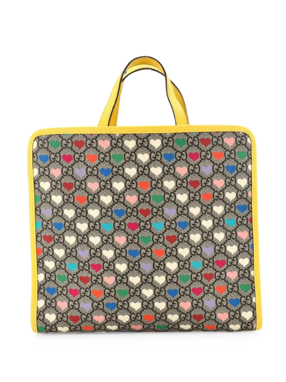 Gucci Pre-Owned Borsa tote GG media in tela e pelle - Marrone