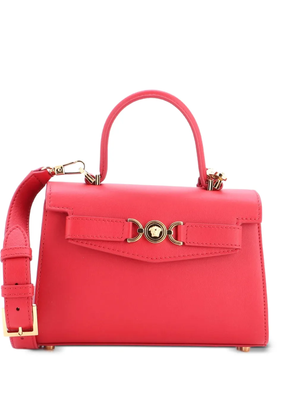 Versace Pre-Owned Borsa a tracolla Medusa 95 piccola in pelle con manico - Rosso