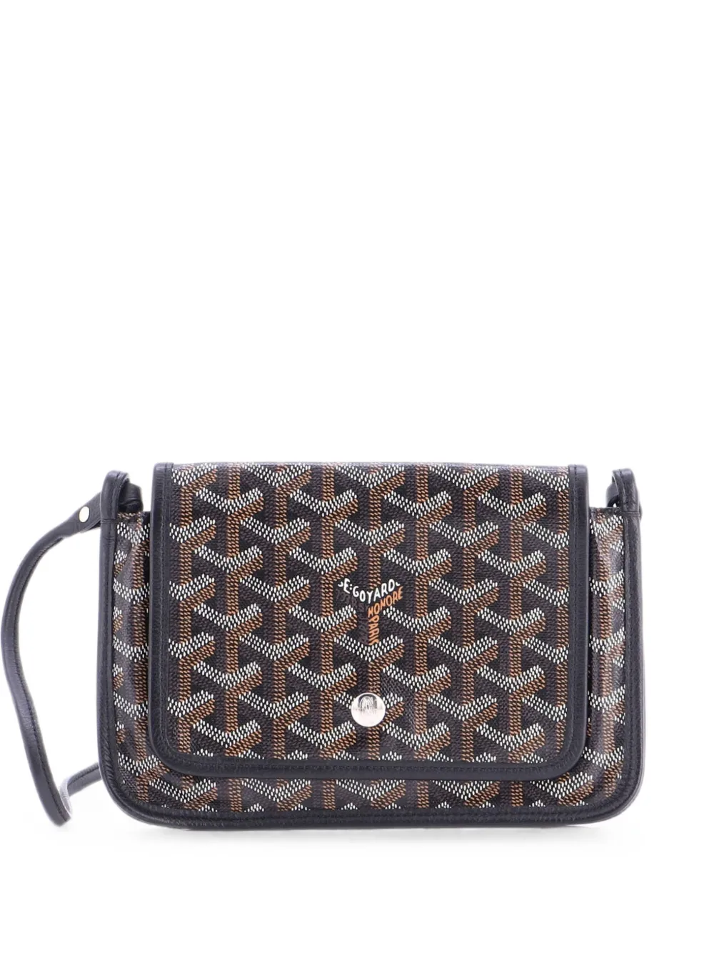 Goyard Pre-Owned Plumet Clutch Wallet Coated Canvas crossbody bag - Black