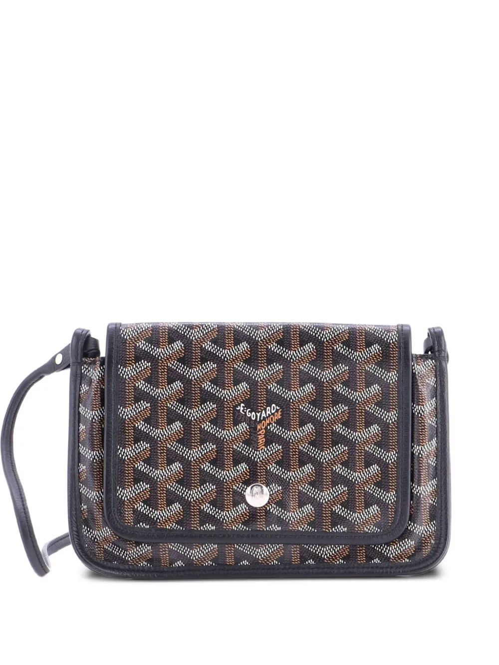 Goyard Pre-Owned Clutch Plumet in tela cerata - Nero