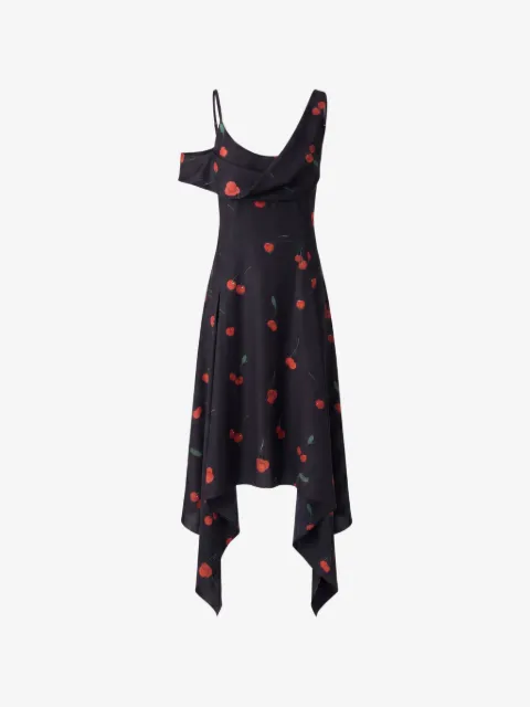 Monse cherry-print silk midi dress