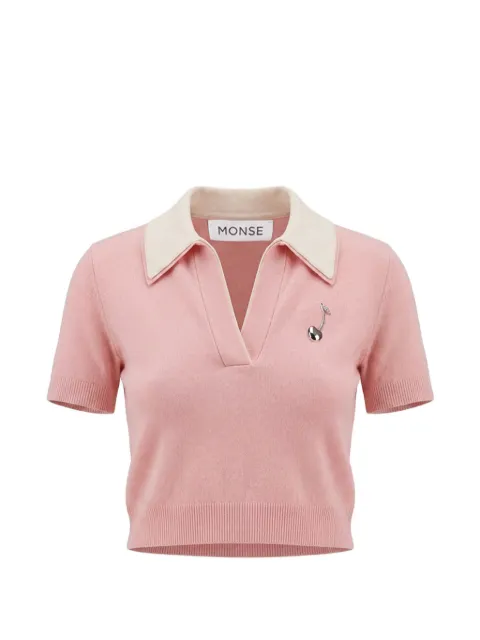 Monse double-collar polo sweater