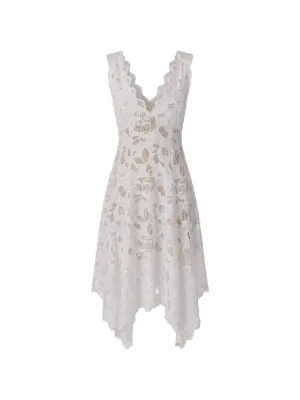monse asymmetrical floral slit dress Asymmetrical Floral Slit Dress by Monse