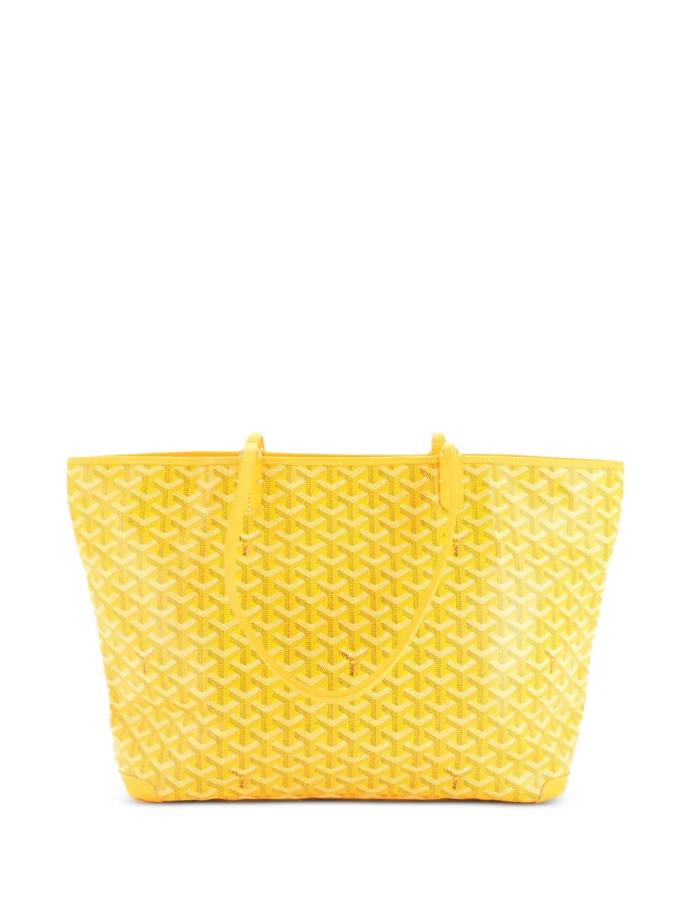 Goyard Pre-Owned Borsa a spalla Artois MM in tela cerata - Giallo