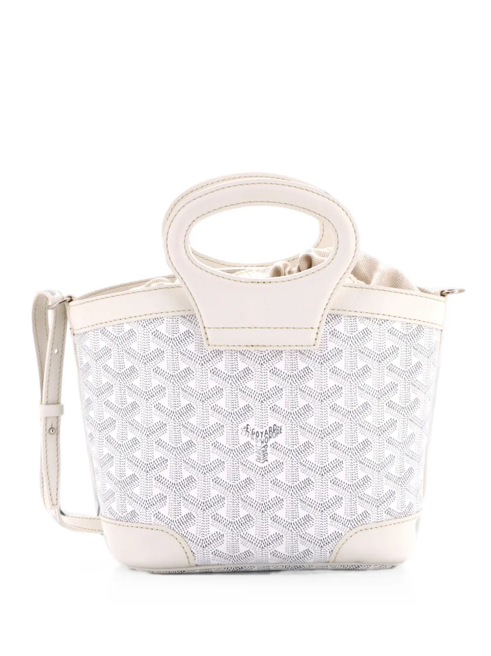 Goyard Pre-Owned Borsa tote Beluga mini in tela cerata - Bianco