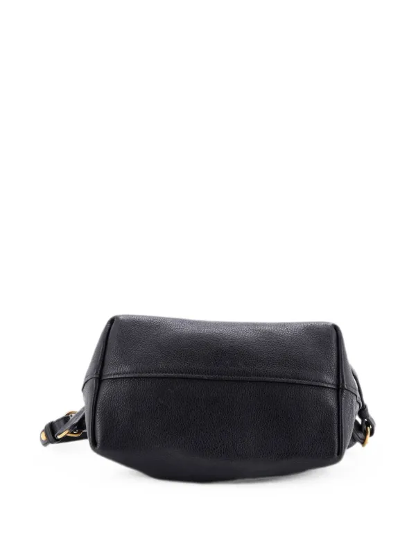 Prada Pre-Owned Dual Strap Zip Tote Vitello Daino Small Shoulder