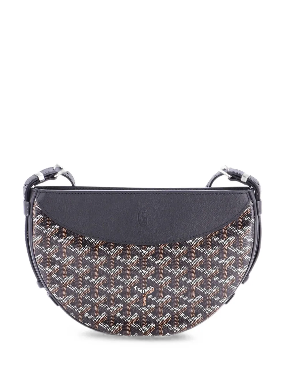 Goyard Pre-Owned Hirondelle Schultertasche aus Canvas und Leder - Schwarz