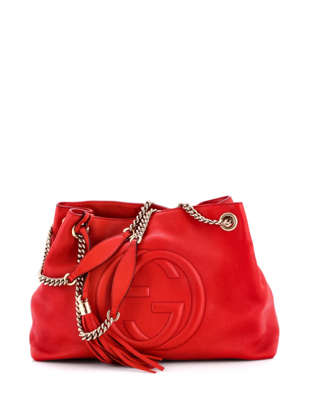 Gucci Pre-Owned Soho Chain Strap Leather Medium shoulder bag - Rosso
