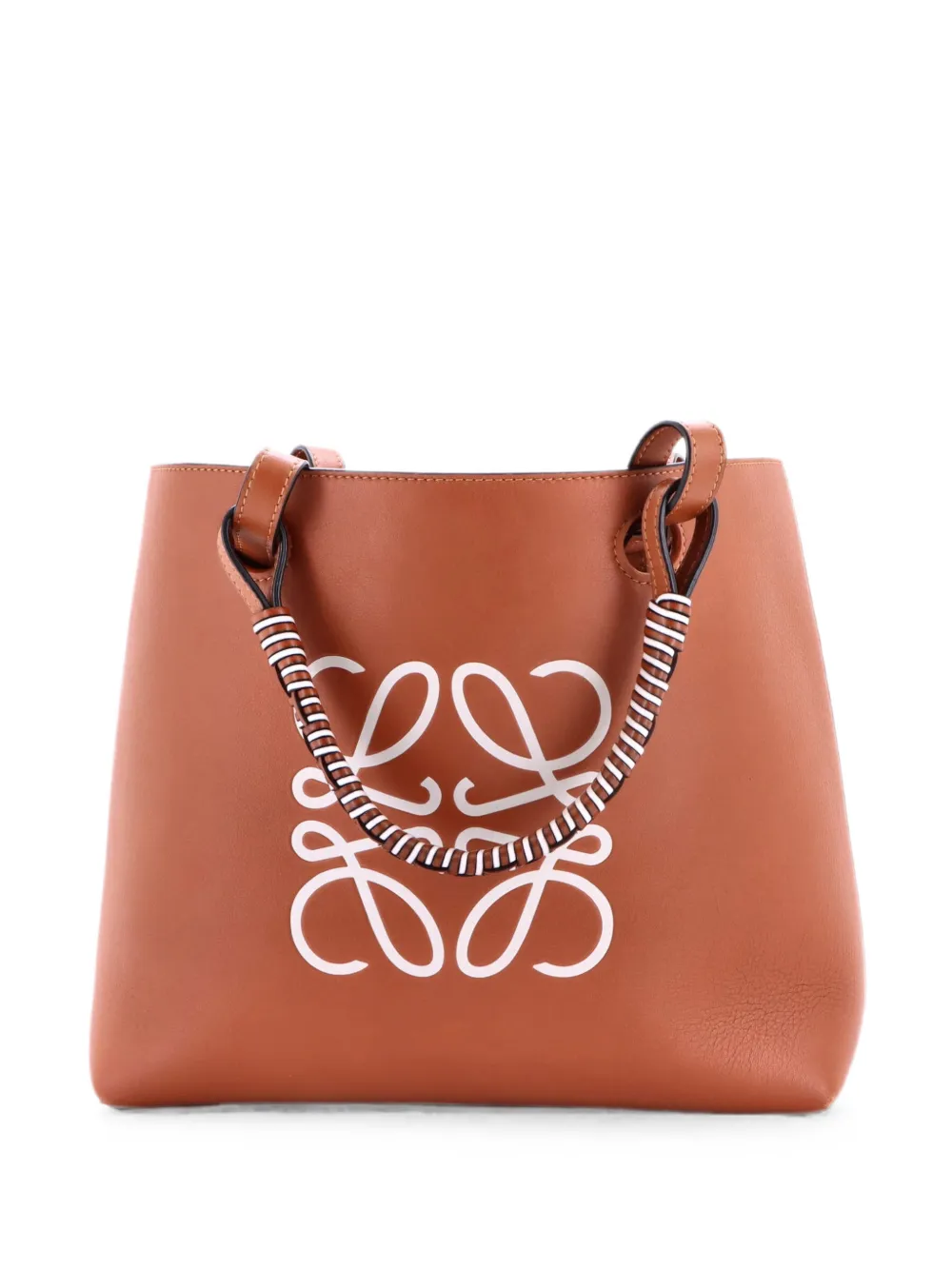 Loewe Pre-Owned Anagram Tote Leather Small shoulder bag - Marrone