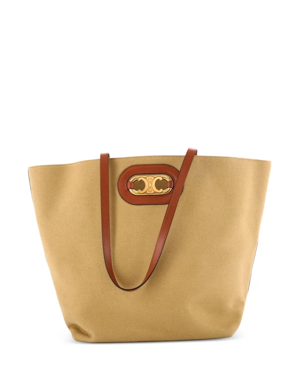 Celine Pre-Owned Borsa tote Cabas Maillon Triomphe in tela - Toni neutri