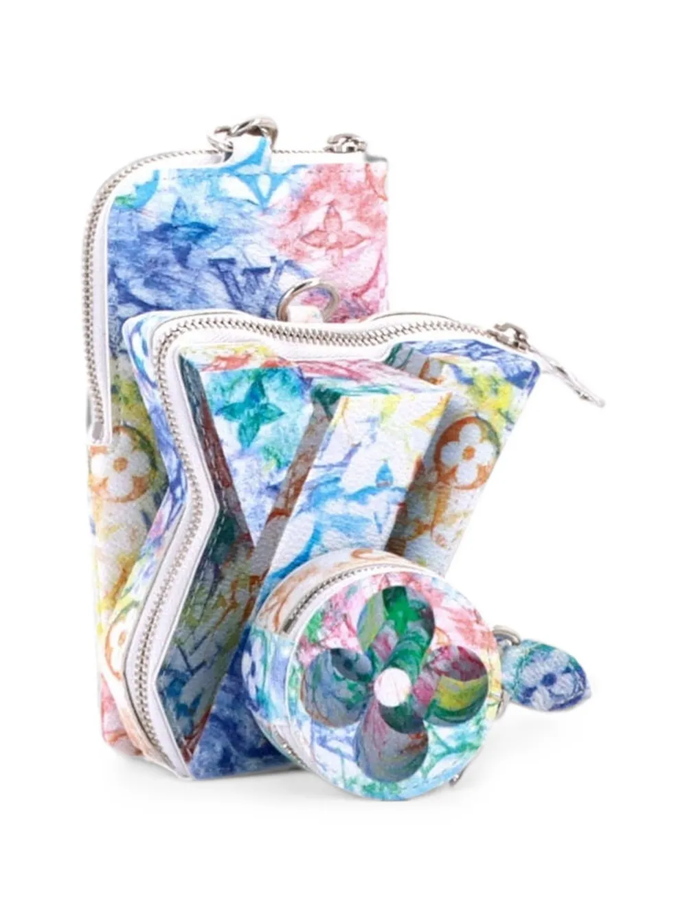 Louis Vuitton Pre-Owned Borsa a tracolla LV Block Limited Edition Monogram Pastel Multicolor - Multicolore