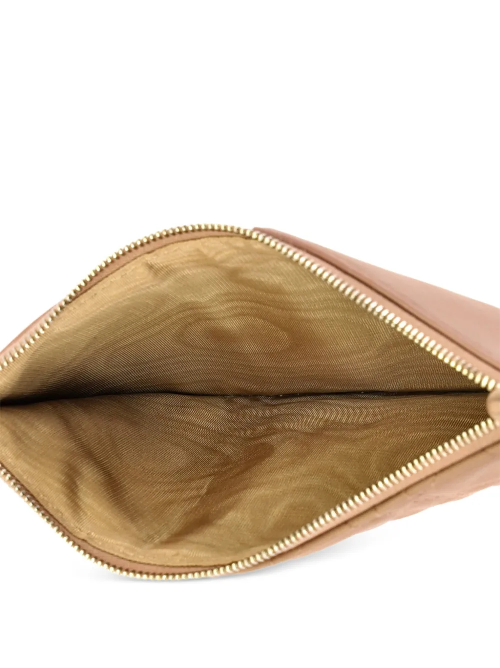  Christian Dior Pre-owned Portafoglio Piccolo In Pelle Di Agnello Matelassé Con Motivo Cannage - Toni Neutri 