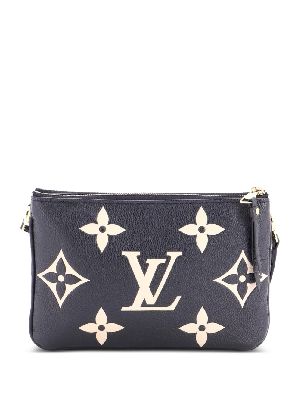 Louis Vuitton ダブルポケットバッグ Louis Vuitton Pre-Owned ダブルジップ ポシェット バイカラー