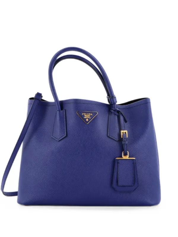 Prada Pre-Owned キュイル ダブル サフィアーノレザー ミディアム 