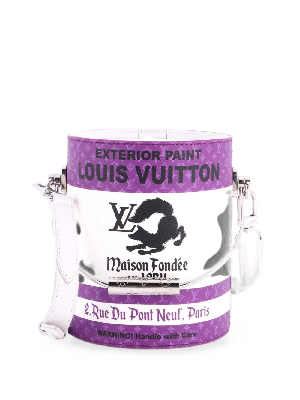 Louis Vuitton Pre-Owned Borsa a tracolla LV Paint Can in pelle e tela con monogramma - Viola