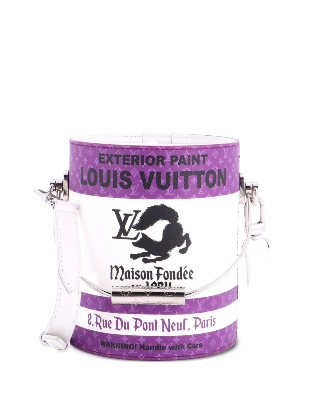 Louis Vuitton Pre-Owned Borsa a tracolla LV Paint Can in pelle e tela con monogramma - Viola