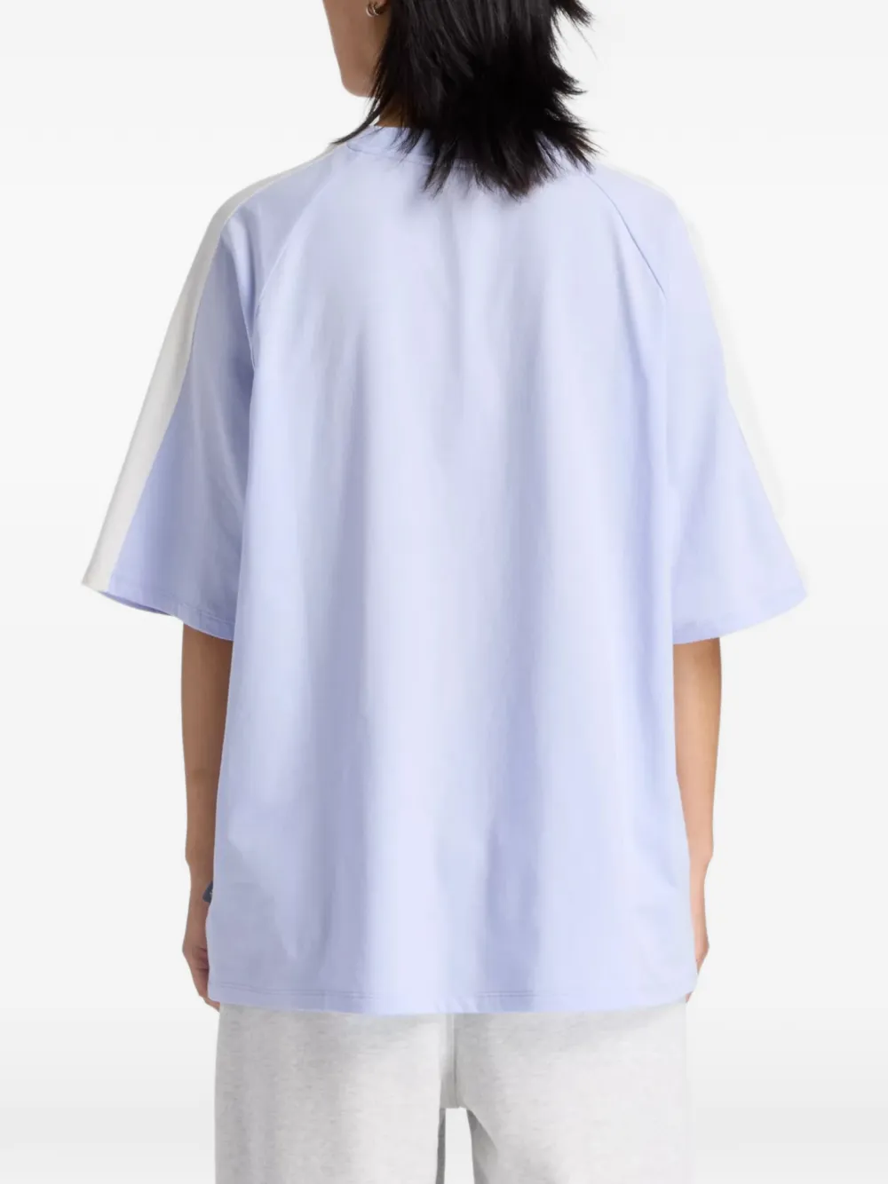 New Balance Trackside oversized T-shirt Paars