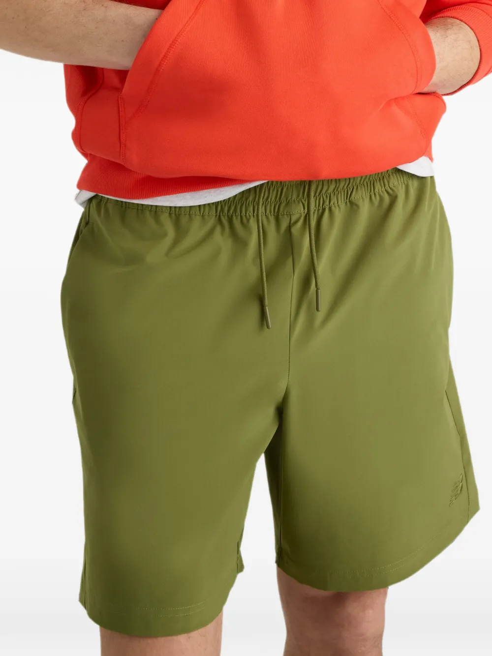 New Balance Athletics stretch geweven shorts Groen