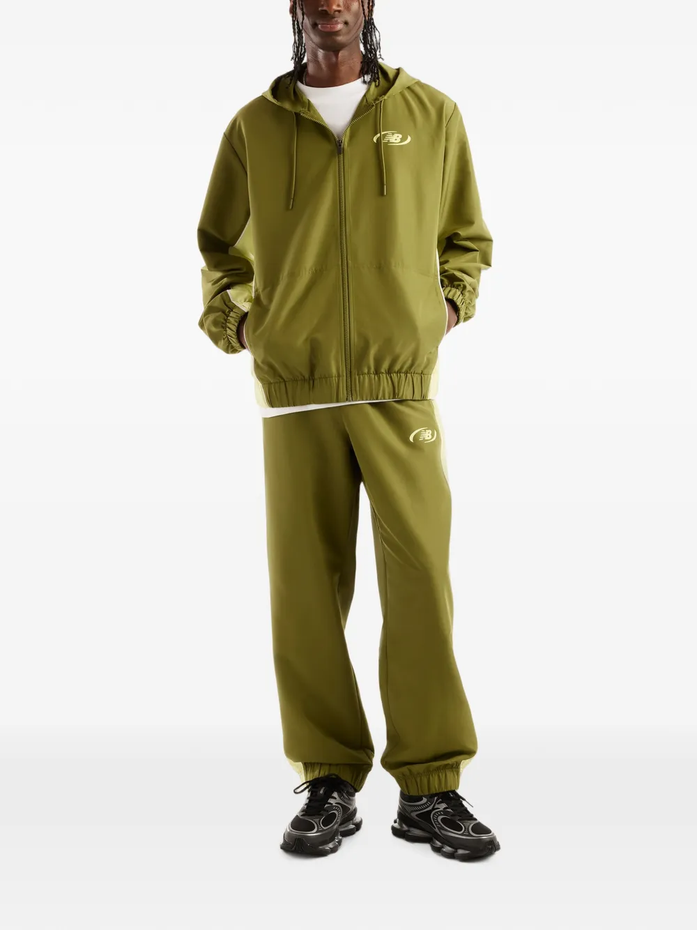 New Balance Trackside geweven broek Groen