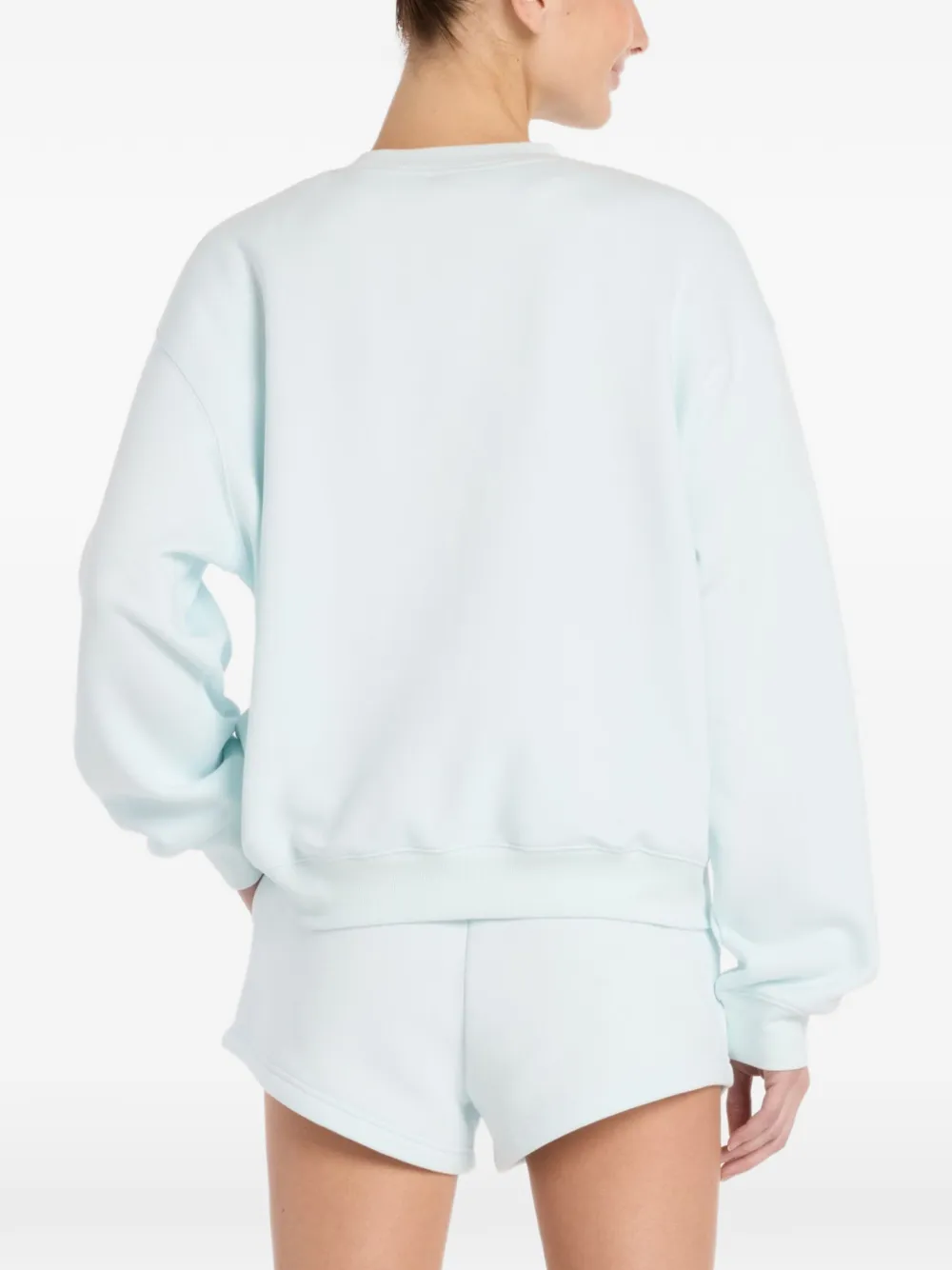 New Balance Reimagined fleece sweater met ronde hals Blauw