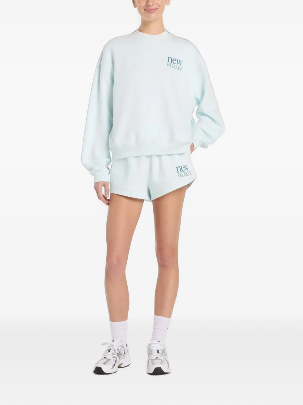 New Balance logo-print sweatshirt - Blu