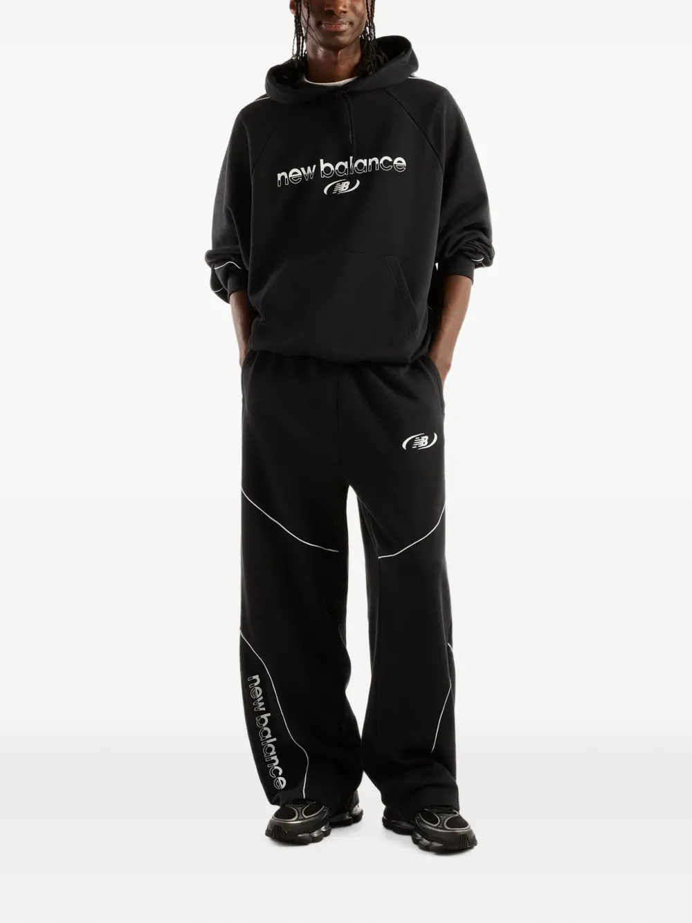 New Balance Trainingsbroek met afwerking Zwart