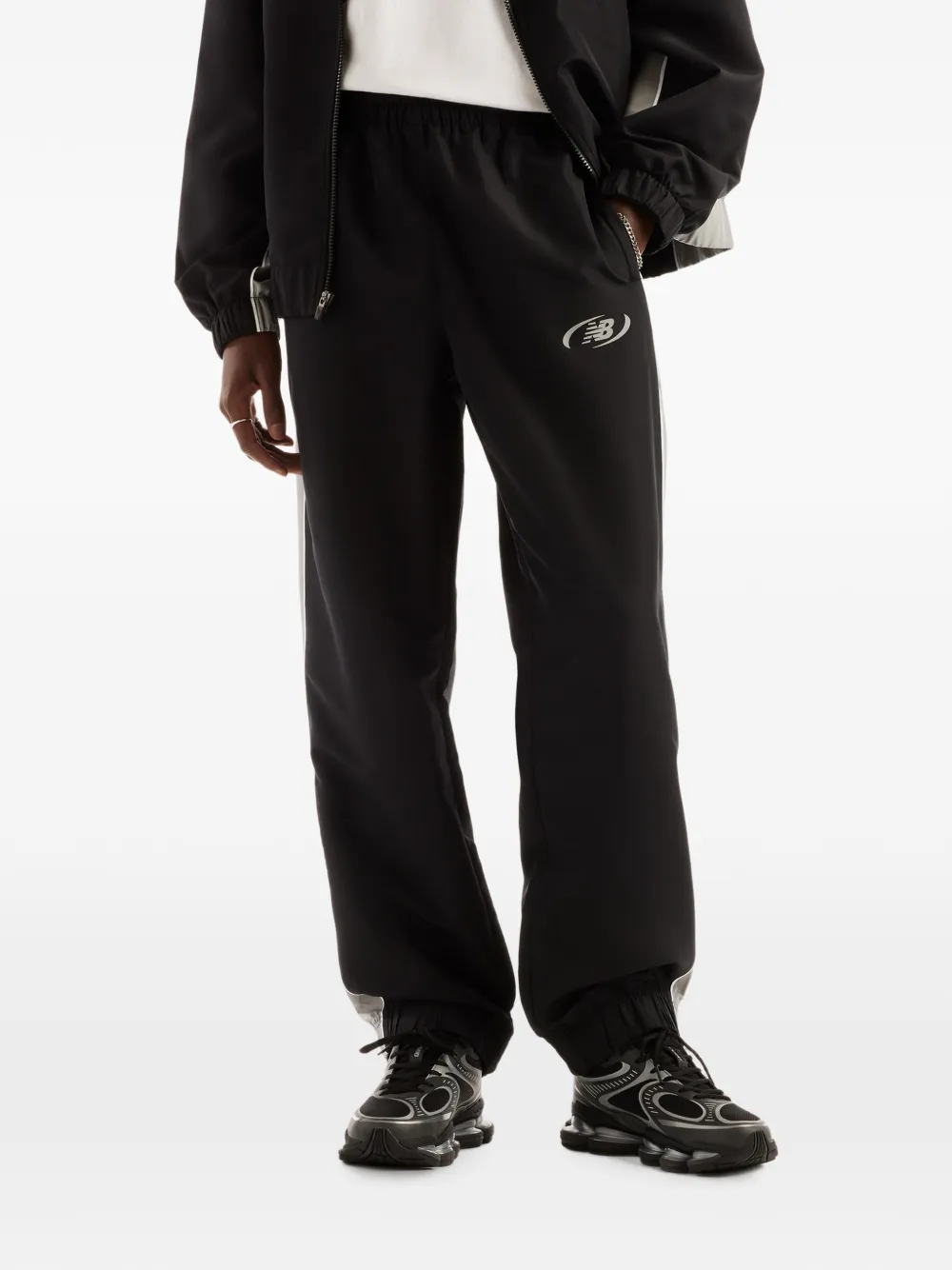 New Balance Trackside geweven broek Zwart