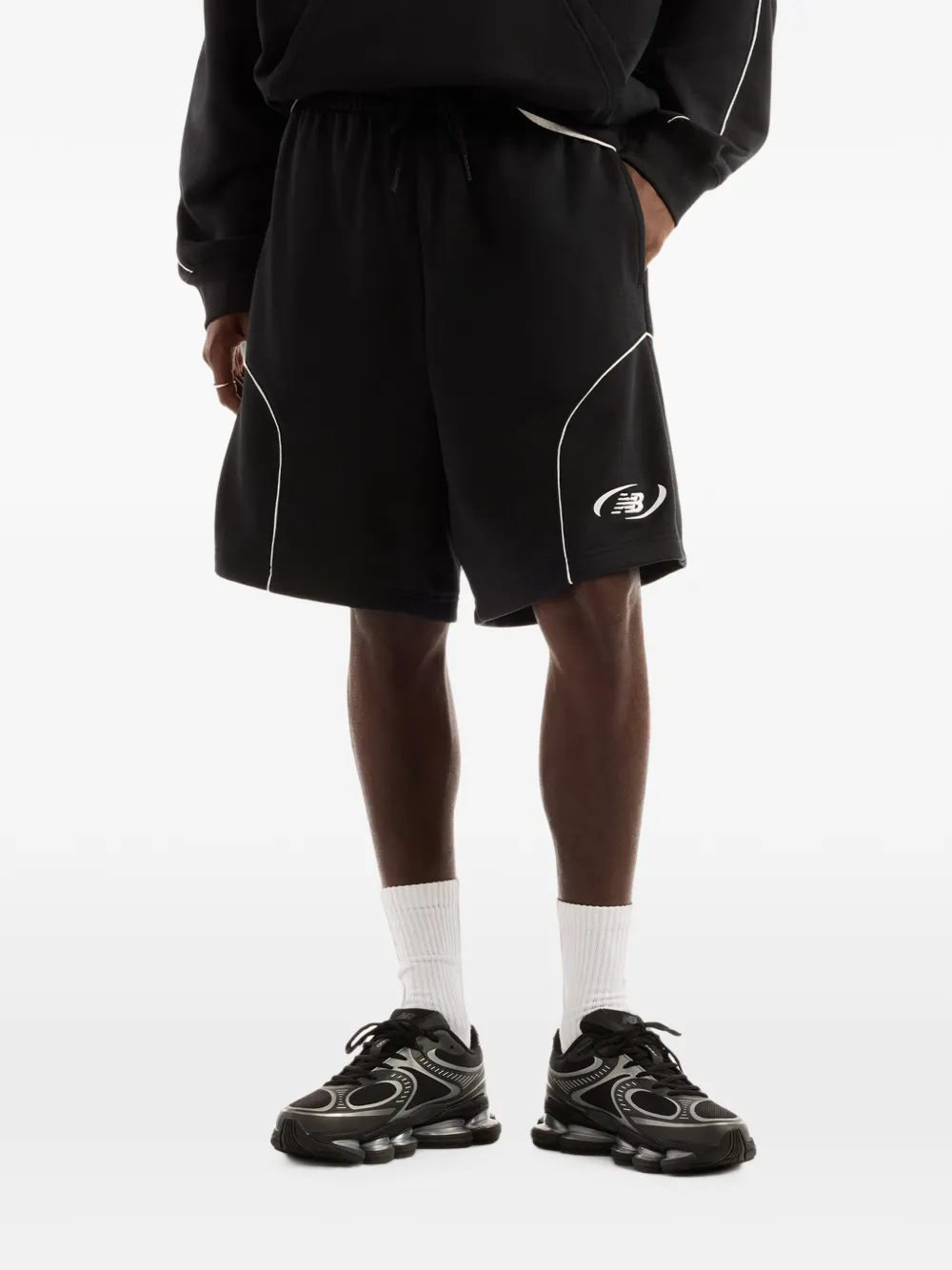 New Balance Trackside shorts Zwart