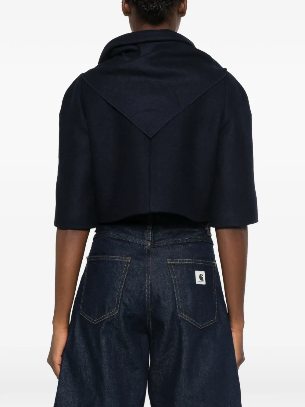 Maje Cropped blazer Blauw