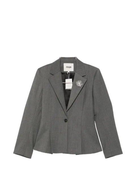 Maje single-breasted peplum blazer